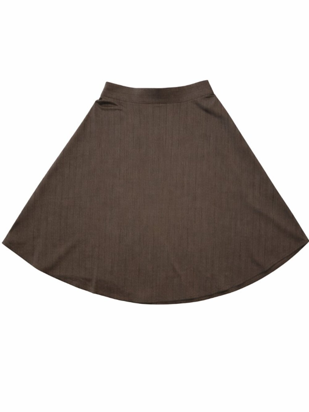 Grace Elements A-Line Skirt Brown Size 10 Pinstripe Stretch 30” Length New - Picture 2 of 3